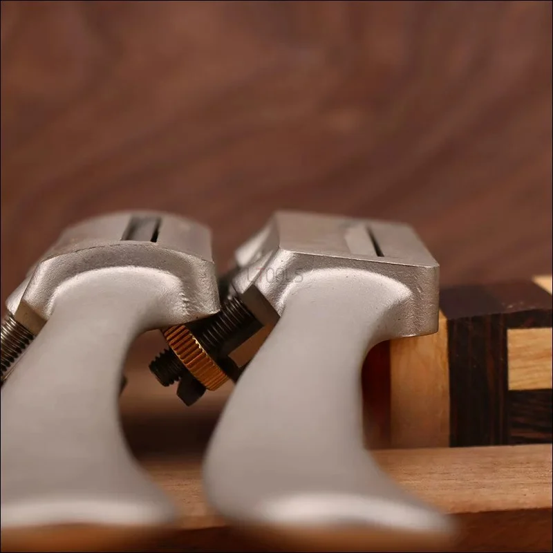 Stainless Steel Adjustable Spoke Shave Flat Round Base Woodworking Plane Curved Surface Wood Shaping Trimming Hand Craft Tool