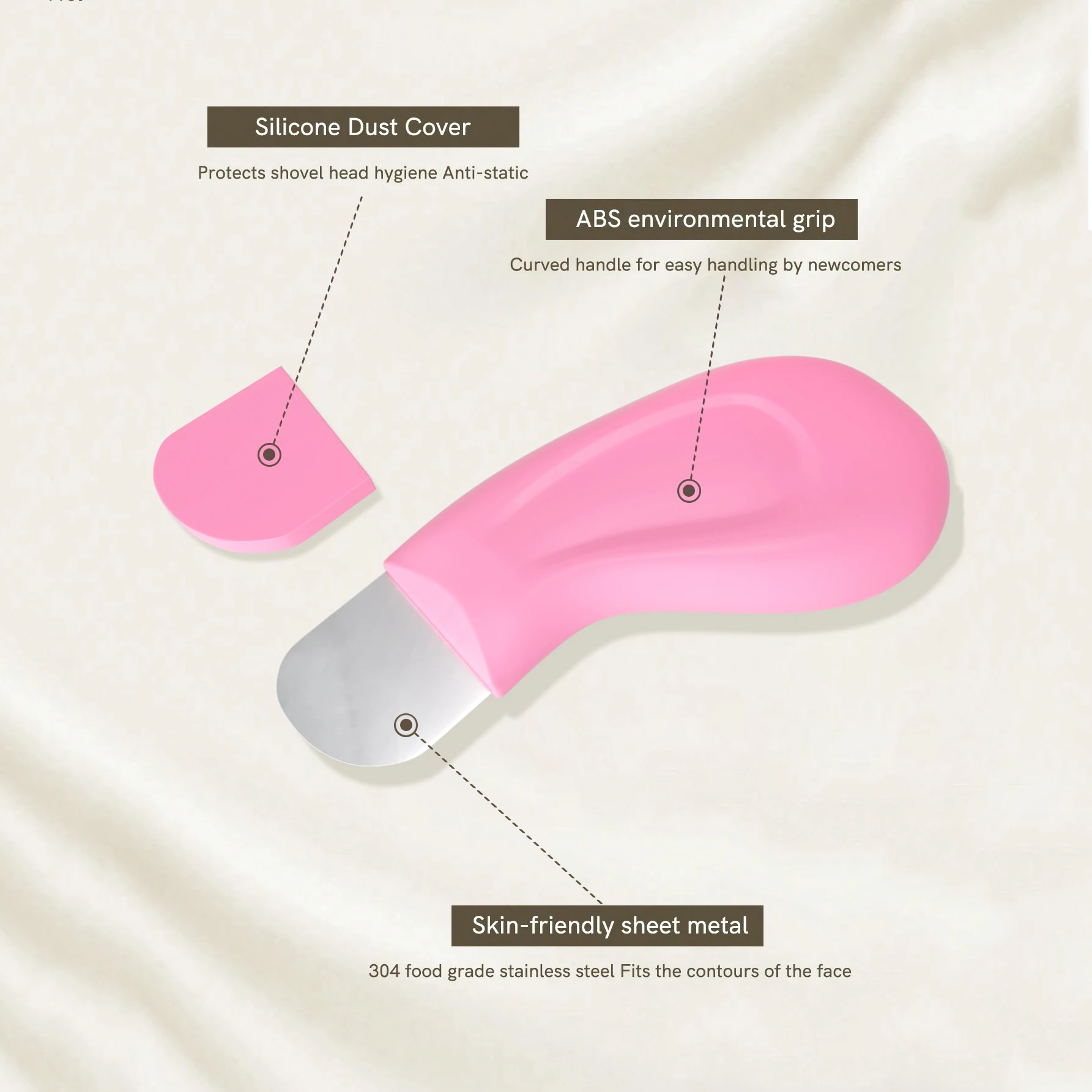 Mee-eter diep reinigend hulpmiddel, compatibel met moddercrème en make-up verwijderaar voor poriënreiniging