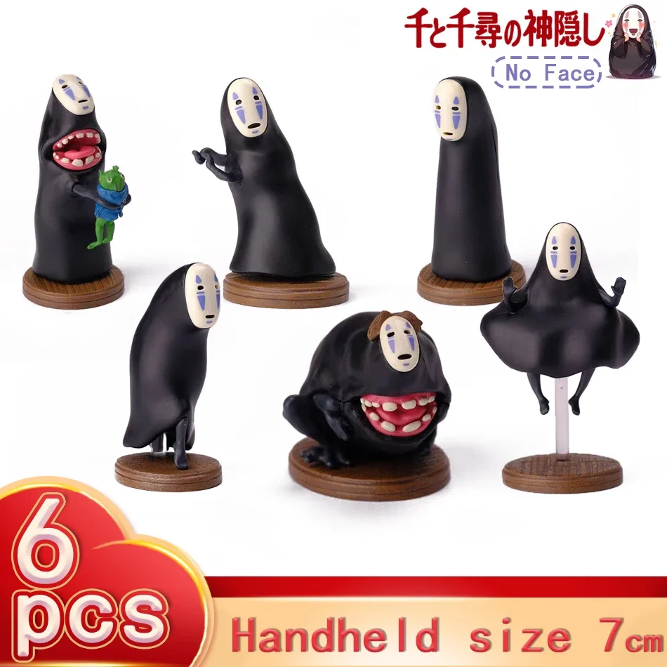 2025 caliente Spirited Away sin cara hombre coche cafetería pastel decoración caja ciega muñeca mano modelo decoración regalo