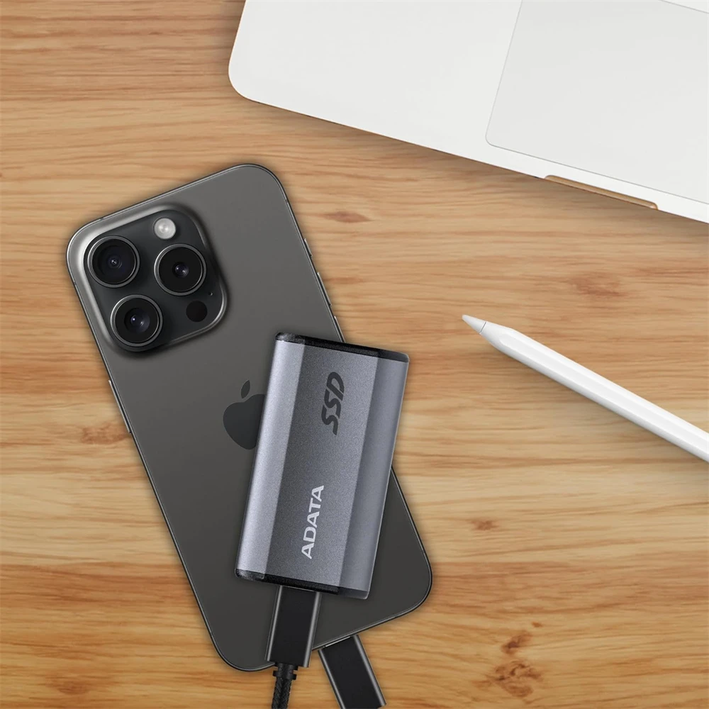 ADATA SE880 Type-C 3.2Gen2x2 قراءة السرعة حتى 2000 ميجابايت/ثانية الحالة الصلبة المحمولة عالية السرعة المحمولة SSD تبادل لاطلاق النار 4k خارجي لـ PS5 XBOX