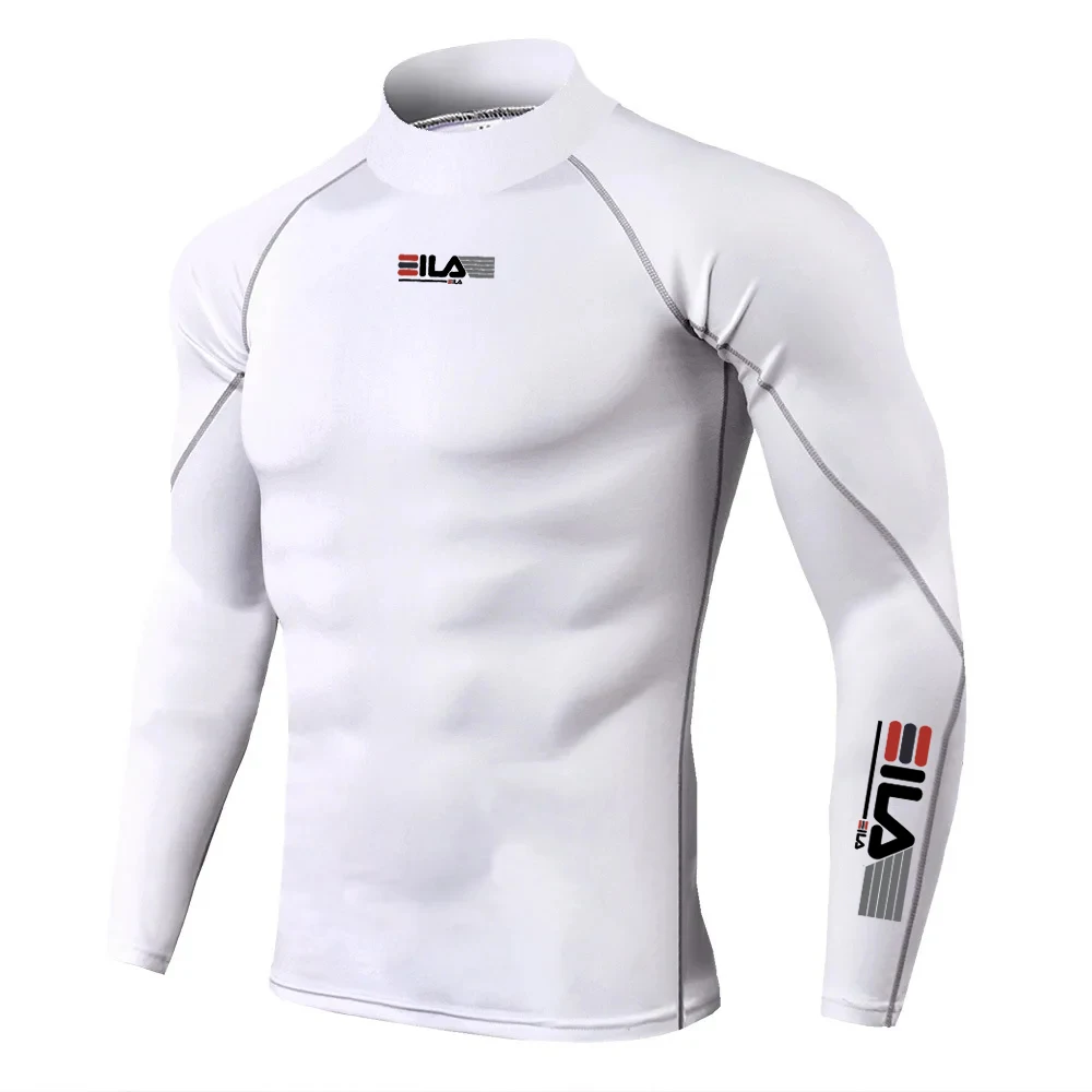 Rashguard Gym T Shirt Men Bodybuilding Quick-drying Fitness Compression Shirt Running Workout Man Sports First Layer Sportswear