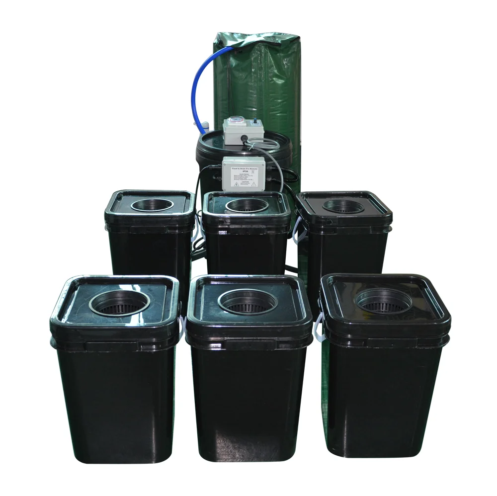 Garden multiple size controller 6 pots DWC hydroponic buckets indoor outdoor plant bucket system hydroponics