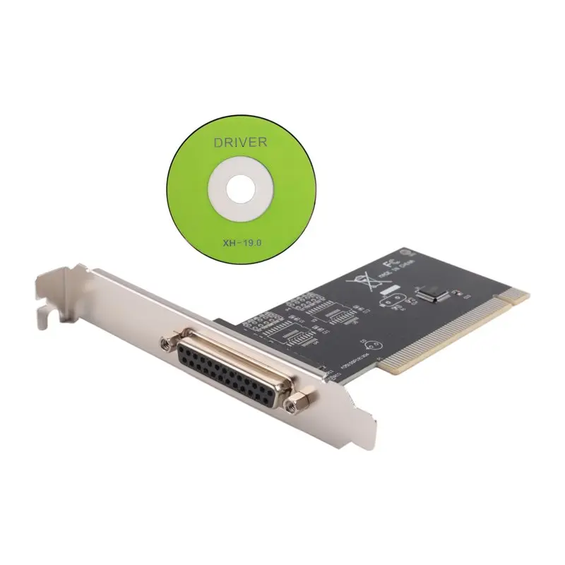 A42T-PCI To DB25 Parallel Port Expansion Card PCI Parallel Port Converter Adapter Controller For Desktop PC Printer