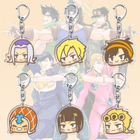 Anime JoJo Bizarre Adventure Keychain Man Car Key Chain For Women Accessories Cute Bag Pendant Key Ring Cartoon Friends Fan Gift