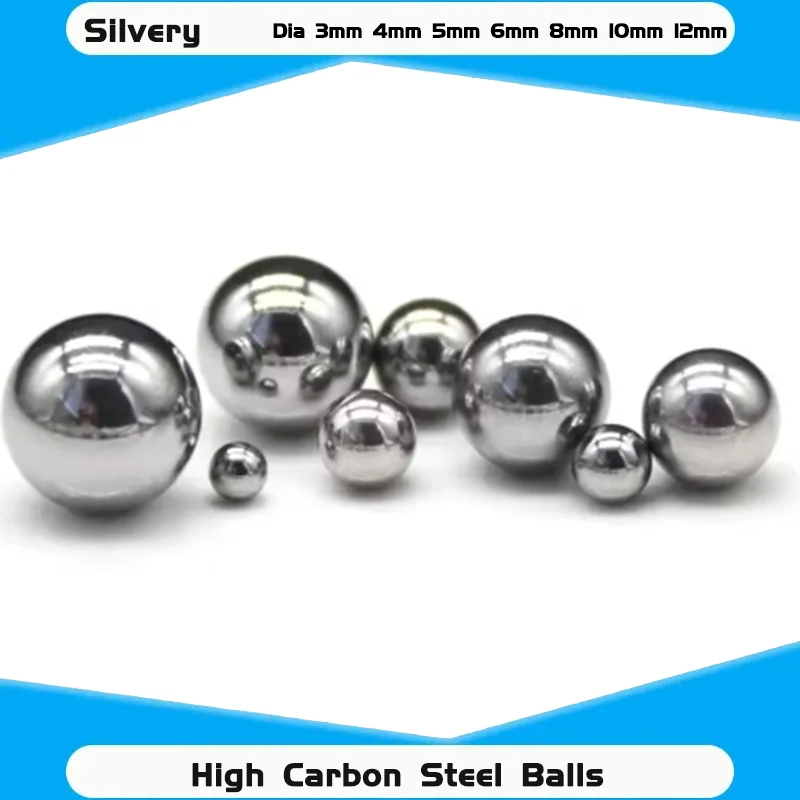 

New High Carbon Steel Ball Dia 3mm 4mm 5mm 6mm 8mm 10mm 12mm High Carbon Steel Balls Bearings Catapults Bicycle Accessories