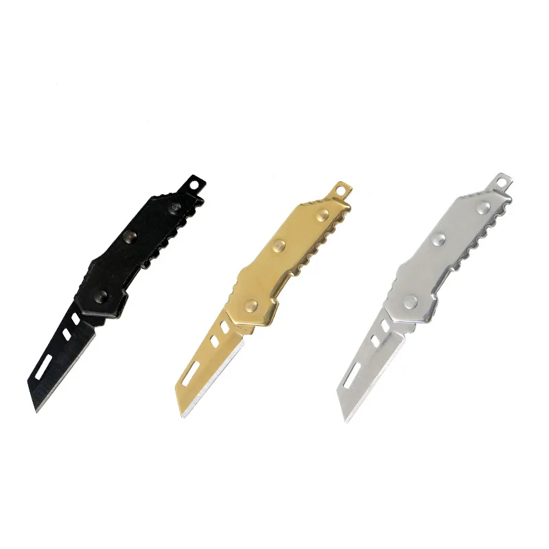 Swayboo Multi-functional Mini Pocket Knife Folding CNC Cutting Edge Utility Survival EDC  Keychain Knife for Express Unpacking