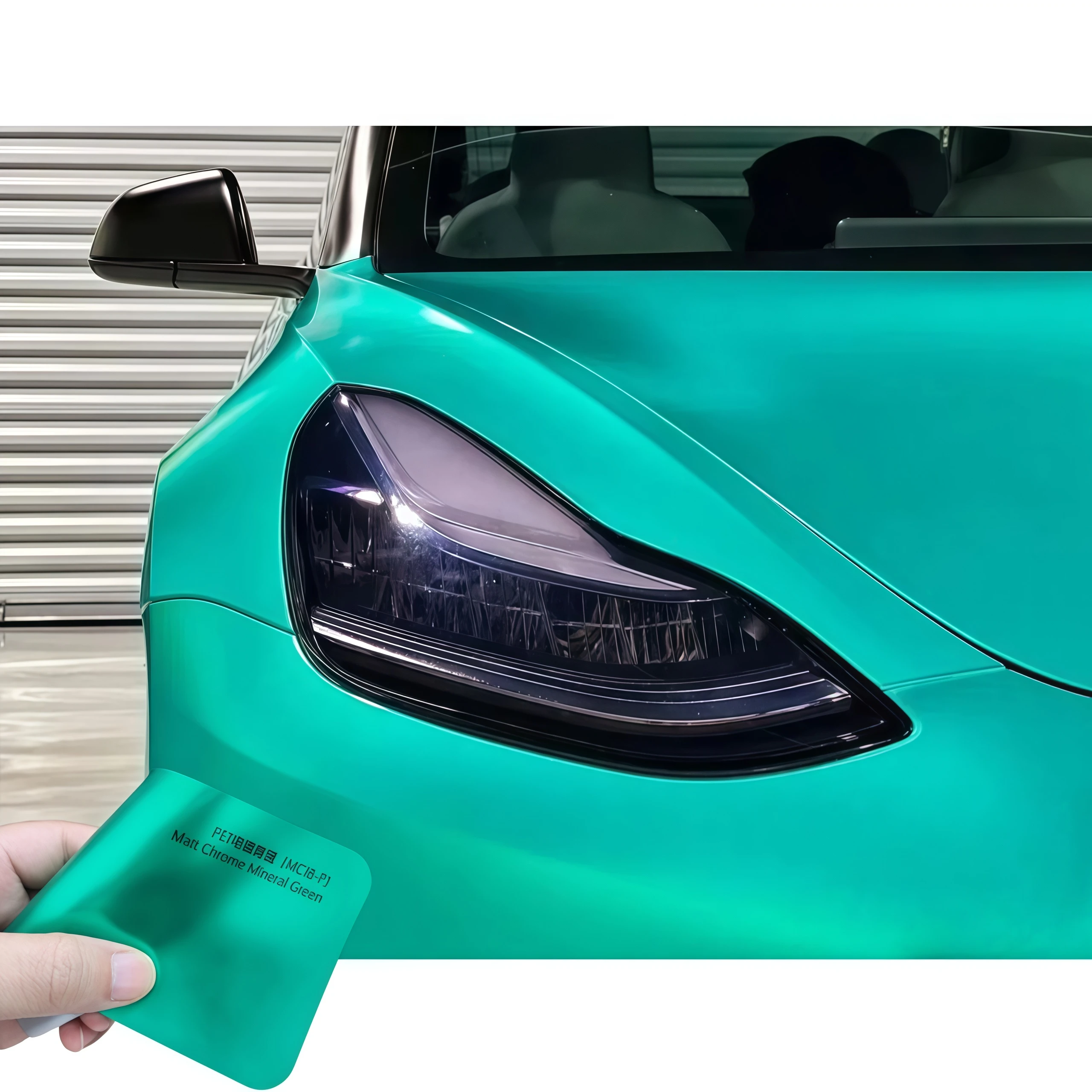 

3M PPF Гальванический матовый хром, минеральный зеленый ПЭТ, автомобильная виниловая пленка, выпуск воздуха, не многослойный цвет, стабильный УФ-блок, наклейка на кузов автомобиля