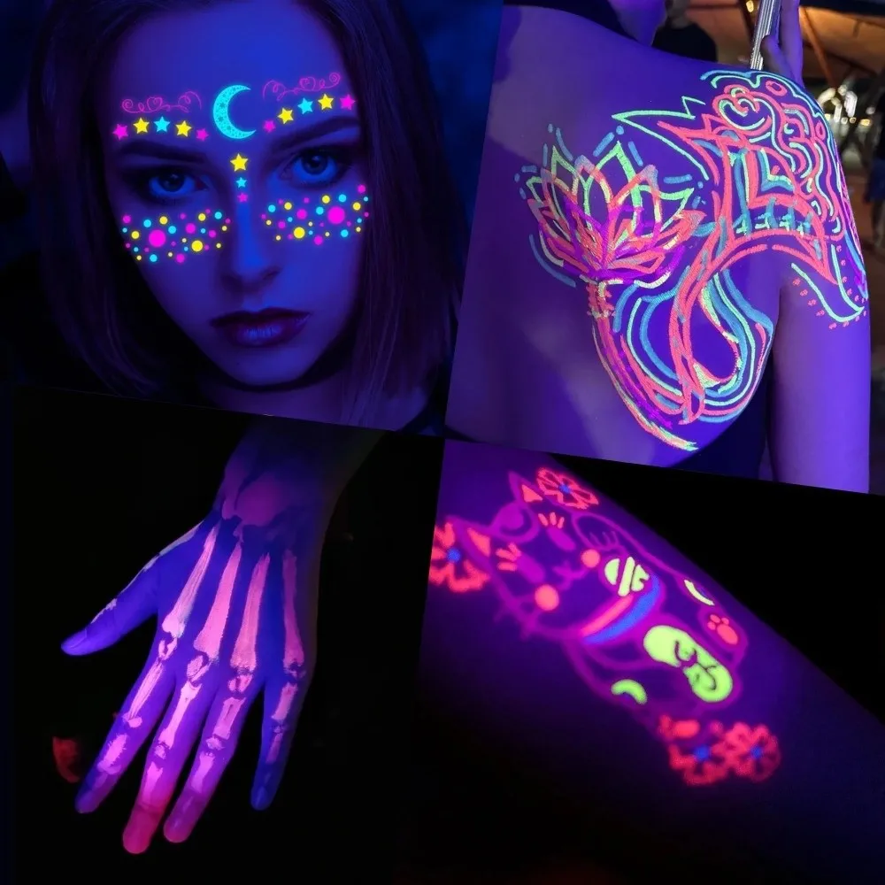New 5ml Tattoos Ink Body Art Multi-Color Semi-permanent Ink Professional Fluorescent Ink Pigment Studio