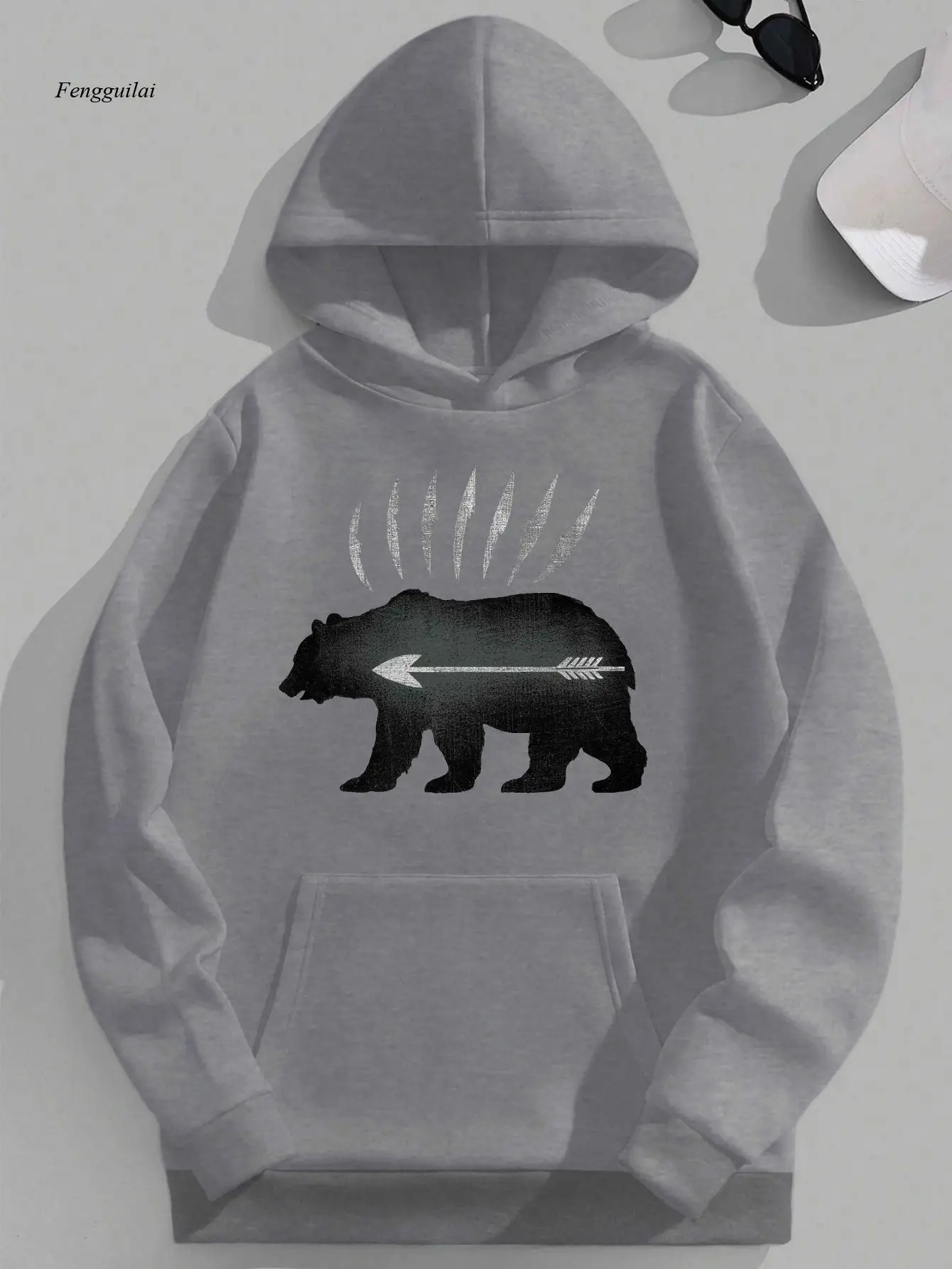 

Толстовка с капюшоном Arrow Silhouette of a Bear