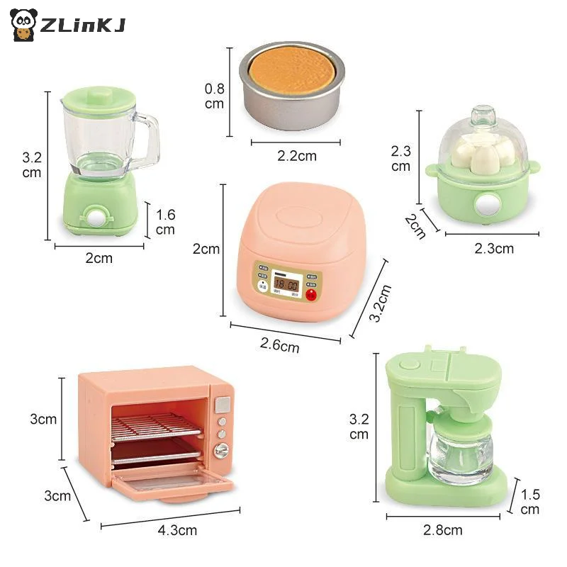 ▶1/6 Or 1/12 Scale Miniature Dollhouse Food Electronic Oven Model Pretend Fake Bread For Doll House Accessories