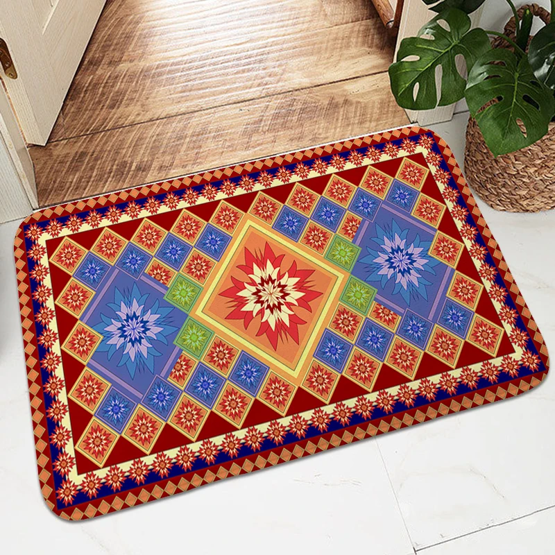 

Carpet for Bedroom Victorian Home Decorations Bath Mat Room Floor Carpets Washable Non-slip Kitchen Living Room Rug Aesthetic