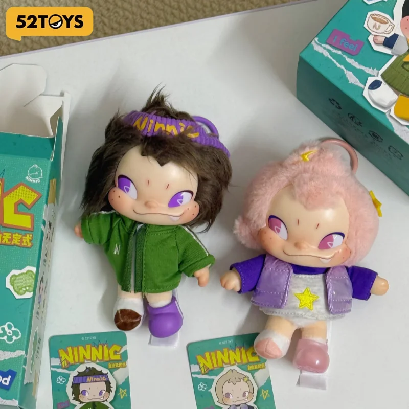 

52TOYS NINNIC: Коллекционная плюшевая виниловая кукла-подвеска без фиксированной формы (слепая коробка), модная коллекционная игрушка-подарок для фанатов аниме и детей