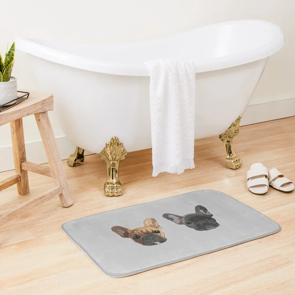 

frenchies Bath Mat Anti-Slip Bathtub Water Absorbent Bedroom Carpet Mat