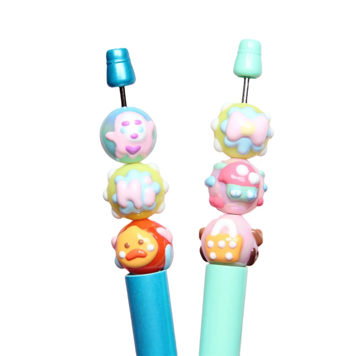 CH42 3pcs Cute Cartoon Acrylic Hand Beads DIY Bracelet Mobile Phone Chain Clothing Hanging Accessories Wholesale Beads