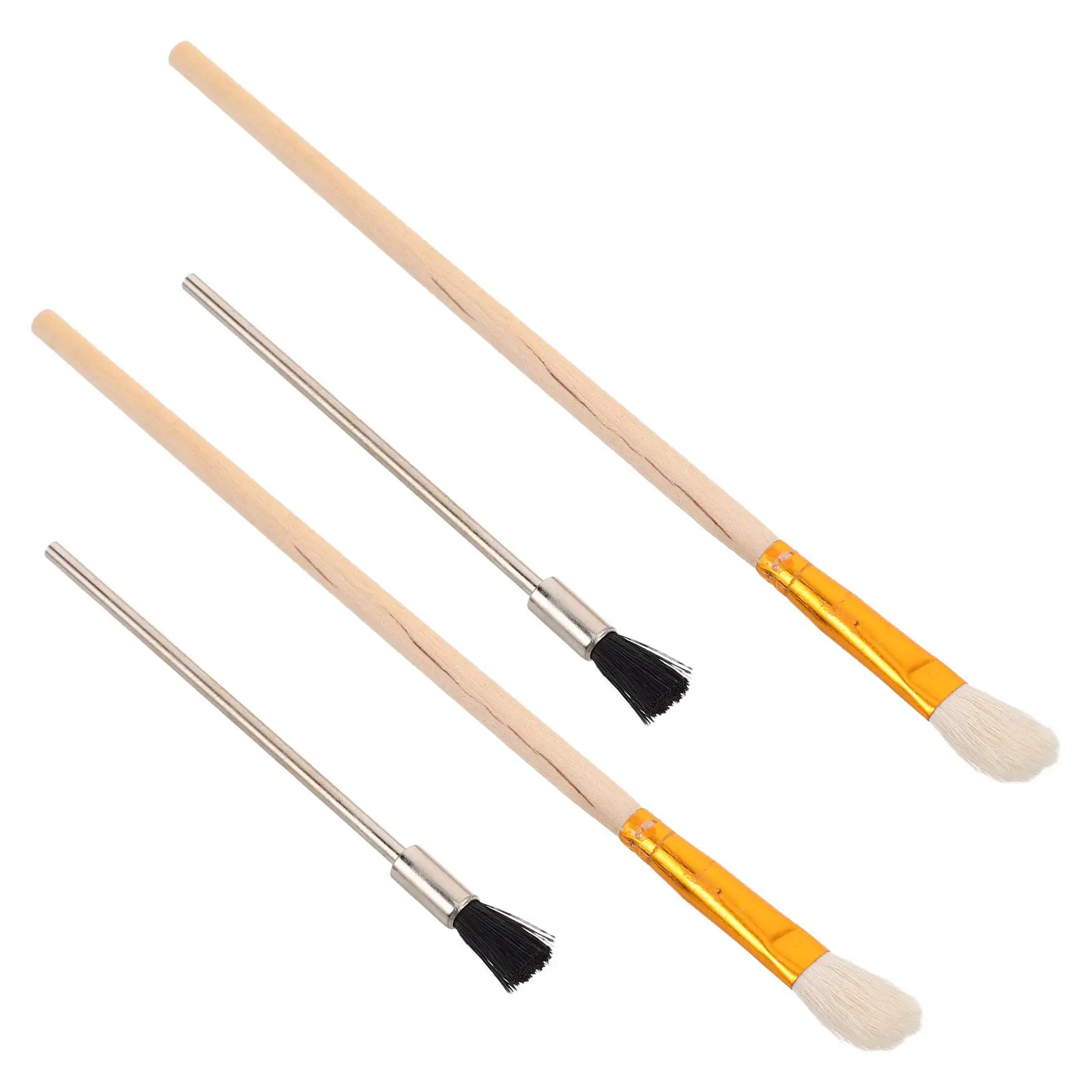 4Pcs Airbrush Cleaning Kit Compact Lightweight Cleaning Brushes for Airbrush Sprayer Pens Nozzles and Small Accessories