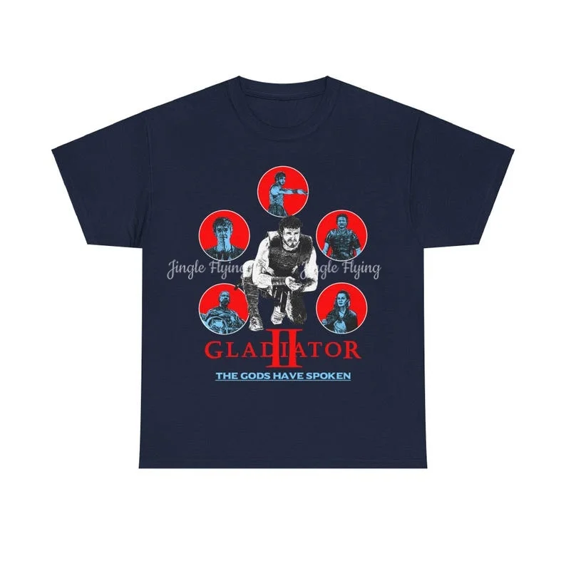 Gladiator 2 Shirt Lucius Shirt Paul Mescal Tee Macrinus Pedro Pascal Tshirt Vintage Movie Top