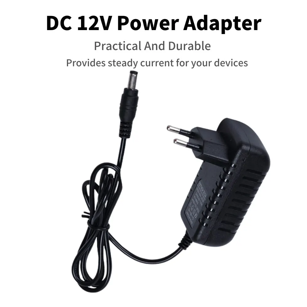 DC12V Power Adapter EU Plugs Charger Switch Power Supply For Network Camera Display Adapter