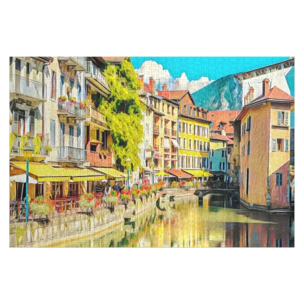 

Lyon Streets Jigsaw Puzzle Wooden Name Custom Personalized For Children Diorama Accessories Jigsaw Pieces Adults Puzzle