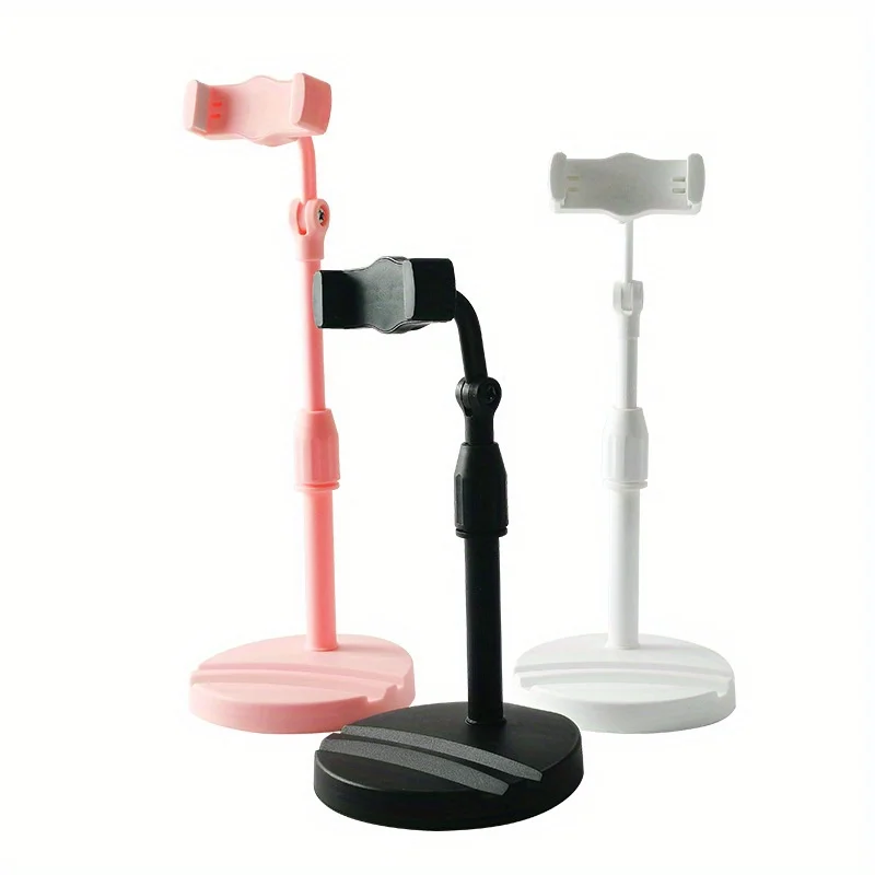 

1PC Dual Card Slot Mobile Phone Holder Desktop Rotating Liftable Photo Multi-function Stand Suitable For Watching Videos