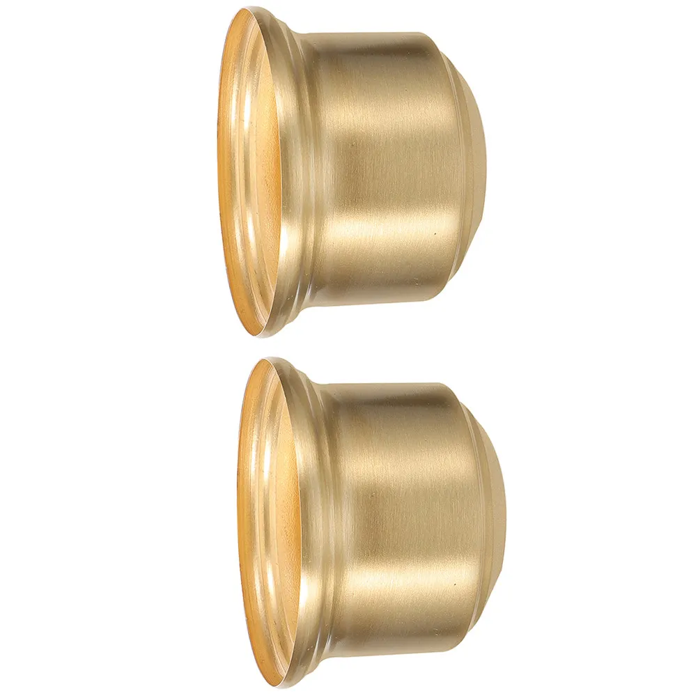 2Pcs Brass Lamp Holder Cup E27 Half Thread Socket Adjustable Light Cover Base for Floor Ceiling Vintage Lamp Accessories