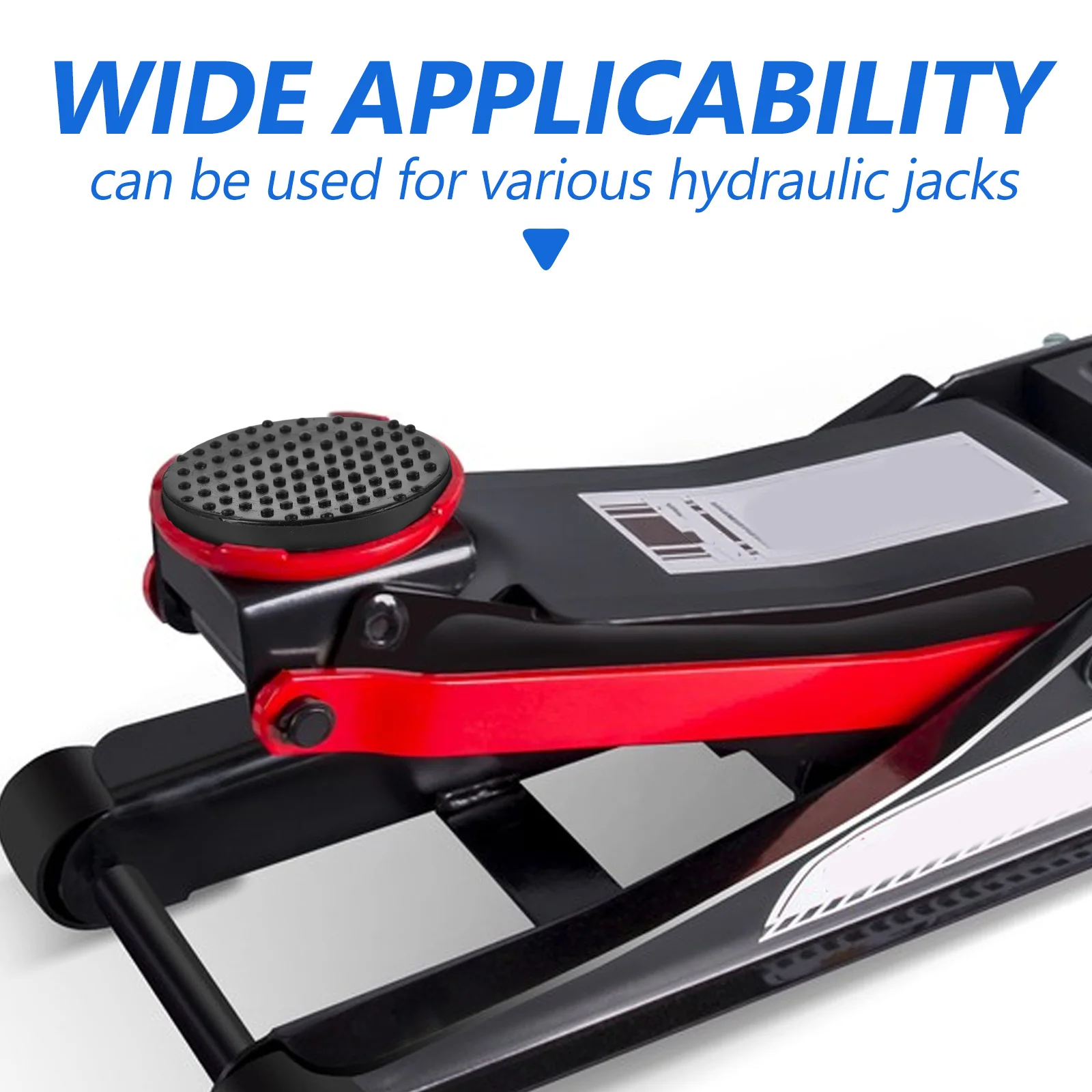 

4 Pieces Hydraulic Jack Pads Dual Pump Horizontal Jack Stability Cushions Heavy Duty Foot Pads for Car Auto Truck Lift Support