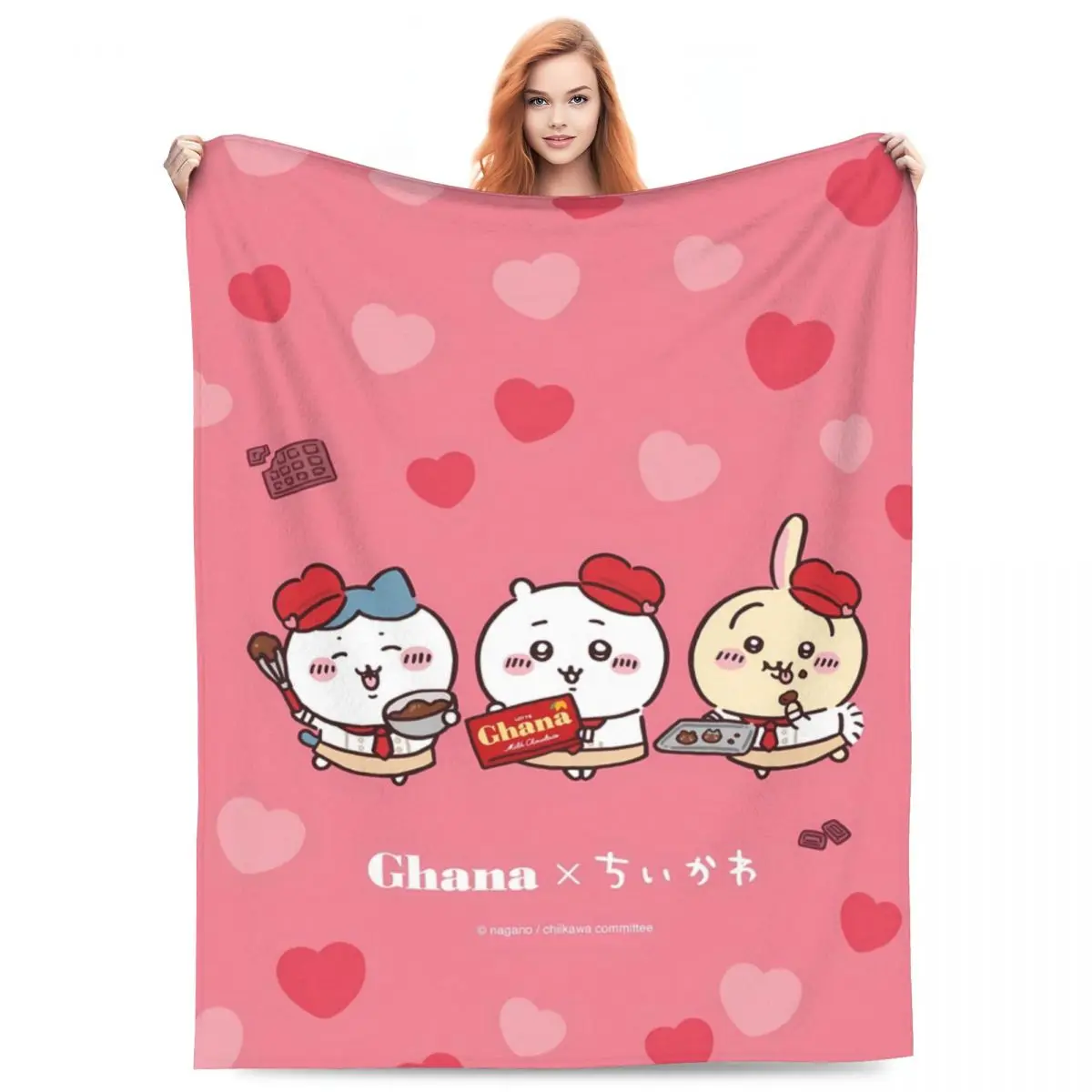 Chiikawa Blankets Decorative Flannel Throw Blanket For Couch Bed Warm Soft Design Quality Bedspread Gift Idea image 2