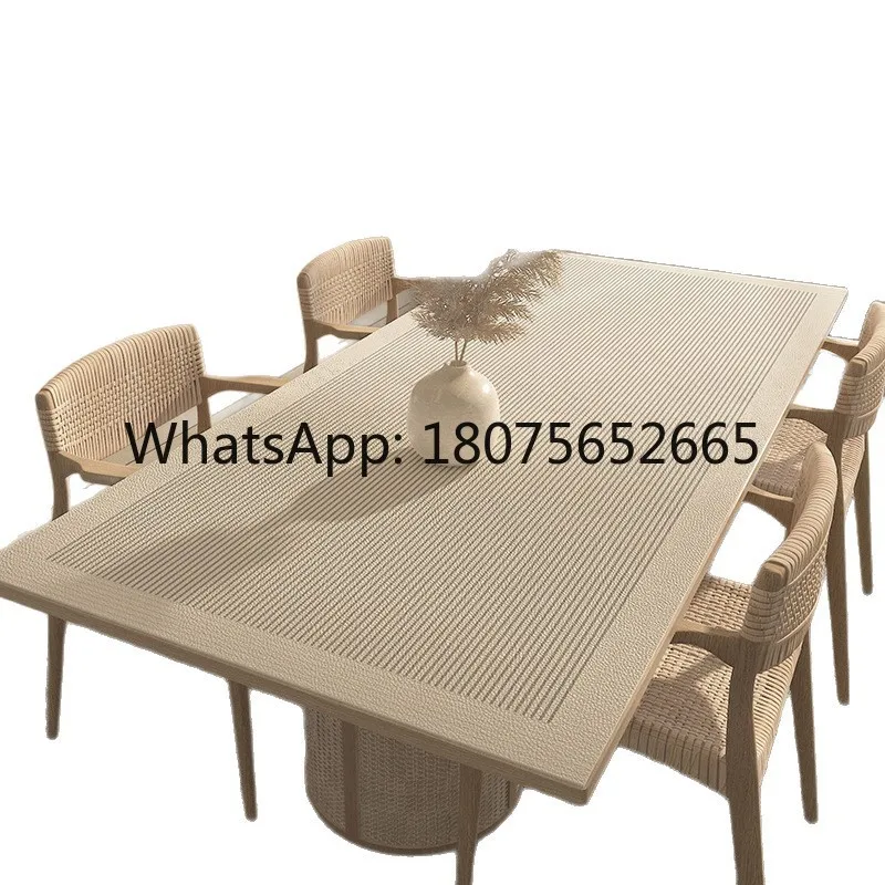 Wabi-sabi style waterproof, oil-proof, no-wash, anti-scalding insulation mat, accessible luxury, high-end coffee tabletablecloth
