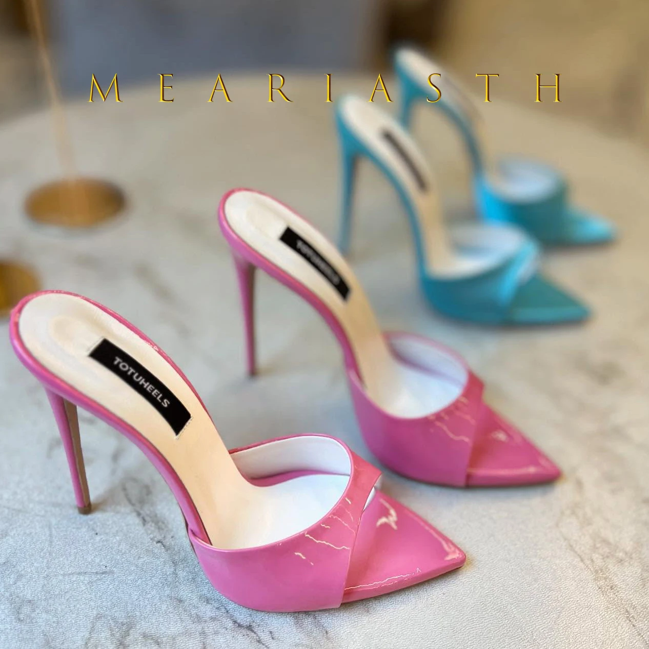 new Fashion Sandals Women's New High Quality Sexy Leopard Pattern Pointed Open Toe thin High Heel Slippers Modern Open Shoes