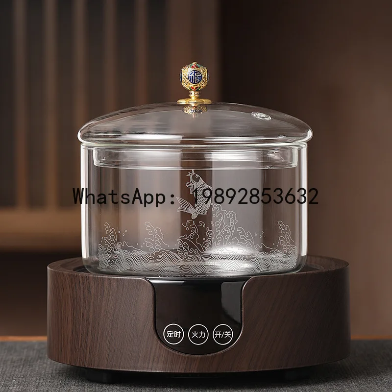 

CJ electric ceramic stove special set Kung Fu tea set household with lid high temperature resistance can be boiled