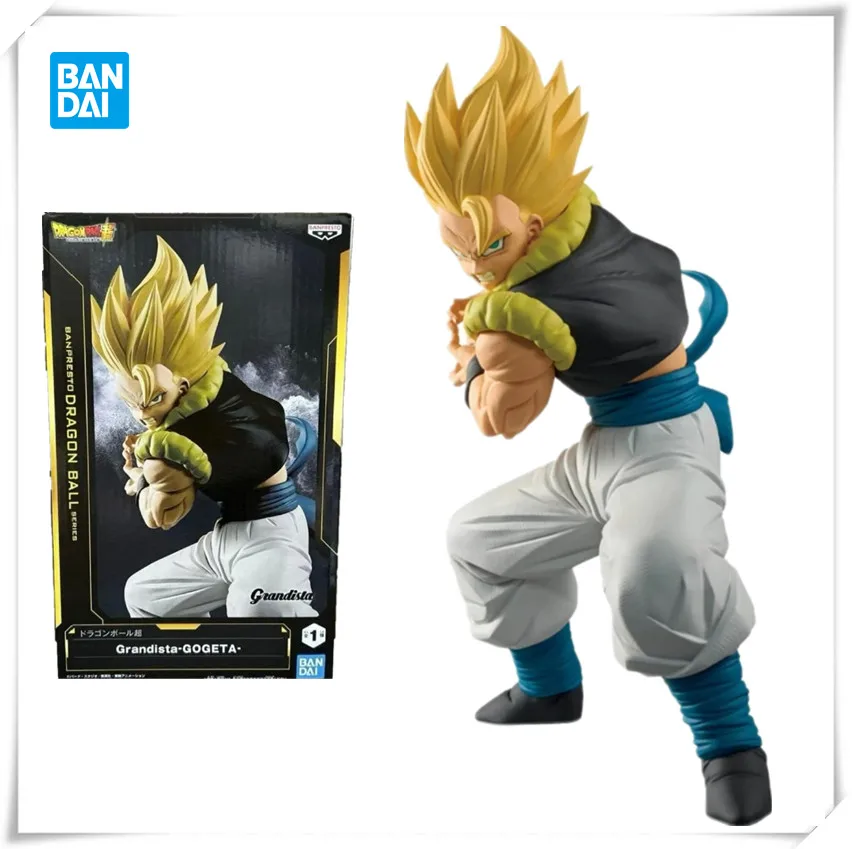 

Bandai Original Banpresto Anime Dragon Ball Z Grandista Super Saiyan Gogeta PVC Action Figure Toy Collectable Models Gifts