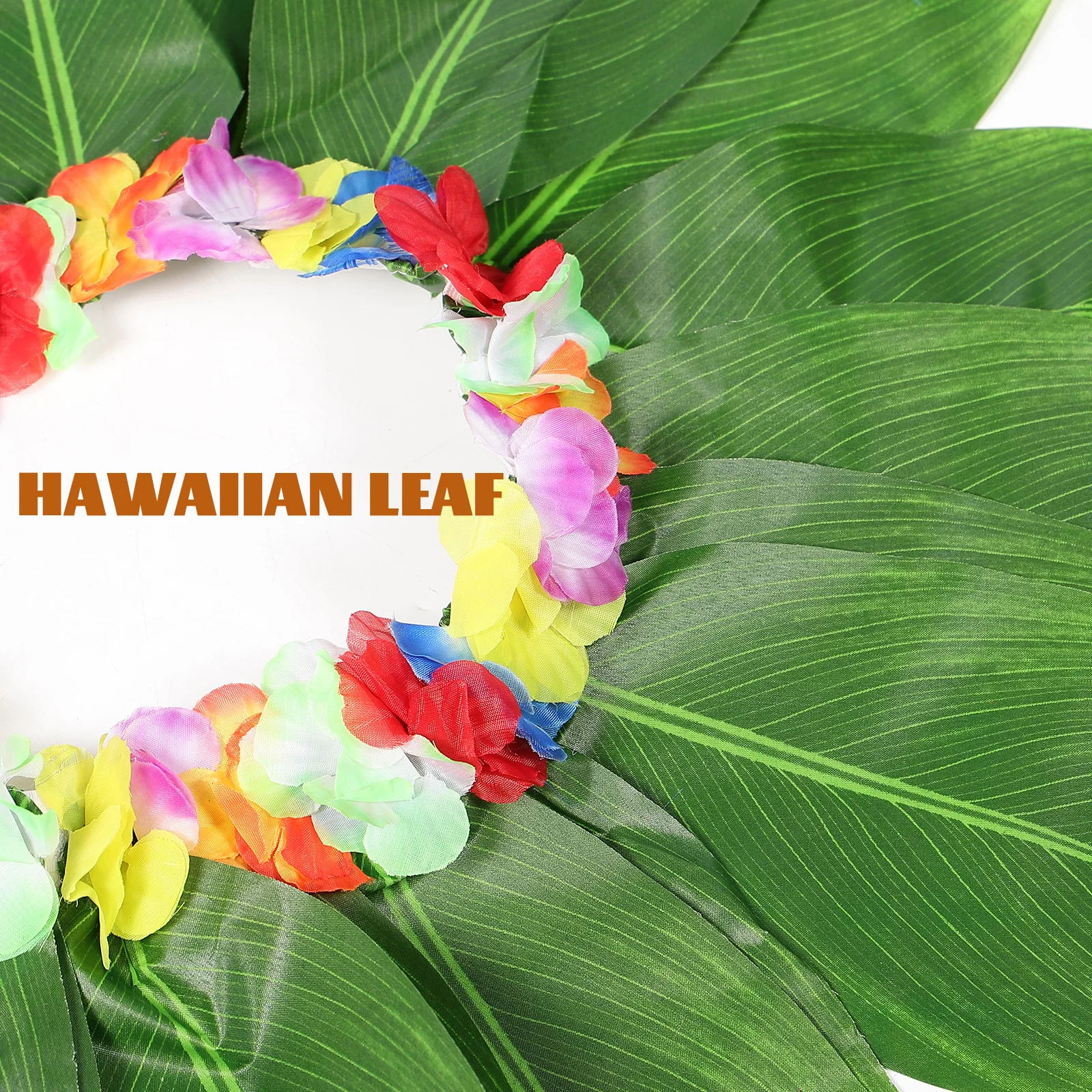 

4Pcs Hawaiian Costume Set Artificial Leaf Grass Skirt Bra Bracelets Headband For Summer Luau Celebrations And Festivals