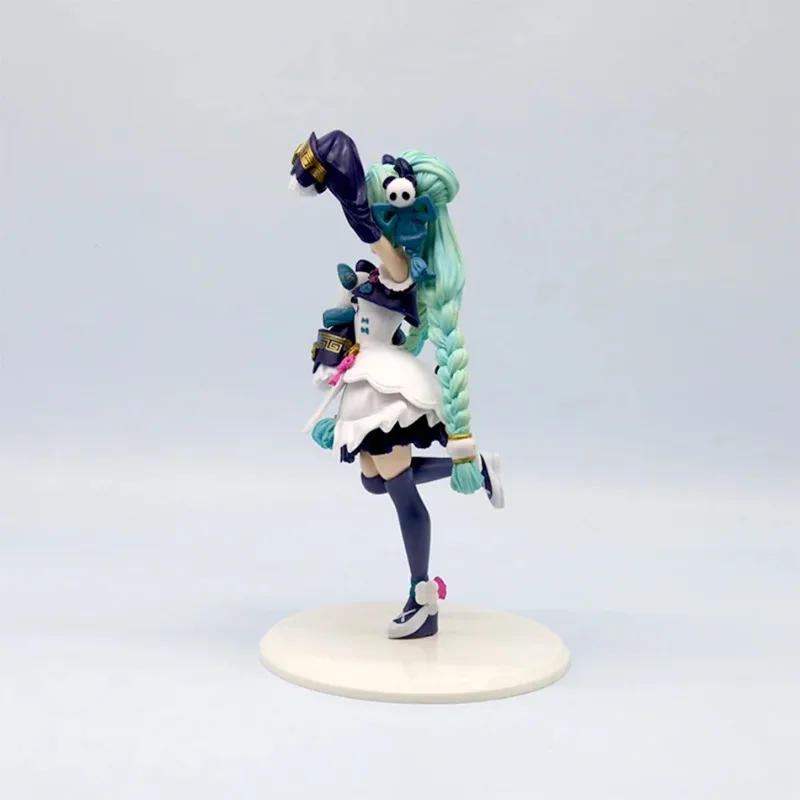 Leuke Hatsune Miku Panda Model Anime Figuur Desktop Ornament Speelgoed Collectie Meisje Verjaardagscadeau 18Cm