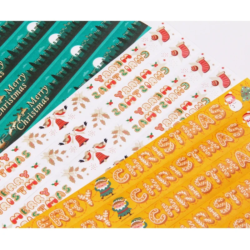 Customized productCustom Merry Tyvek Wristbands One Use Paper Bracelet For Holiday Event Party