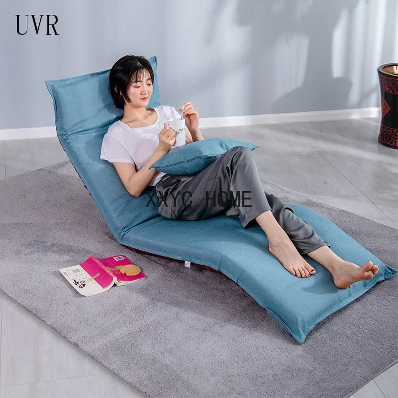 UVR Home Bedroom Lazy Sofa Tatami Extended Recliner Living Room Balcony Reading Chair Window Chair Leisure Backrest Help Sleep