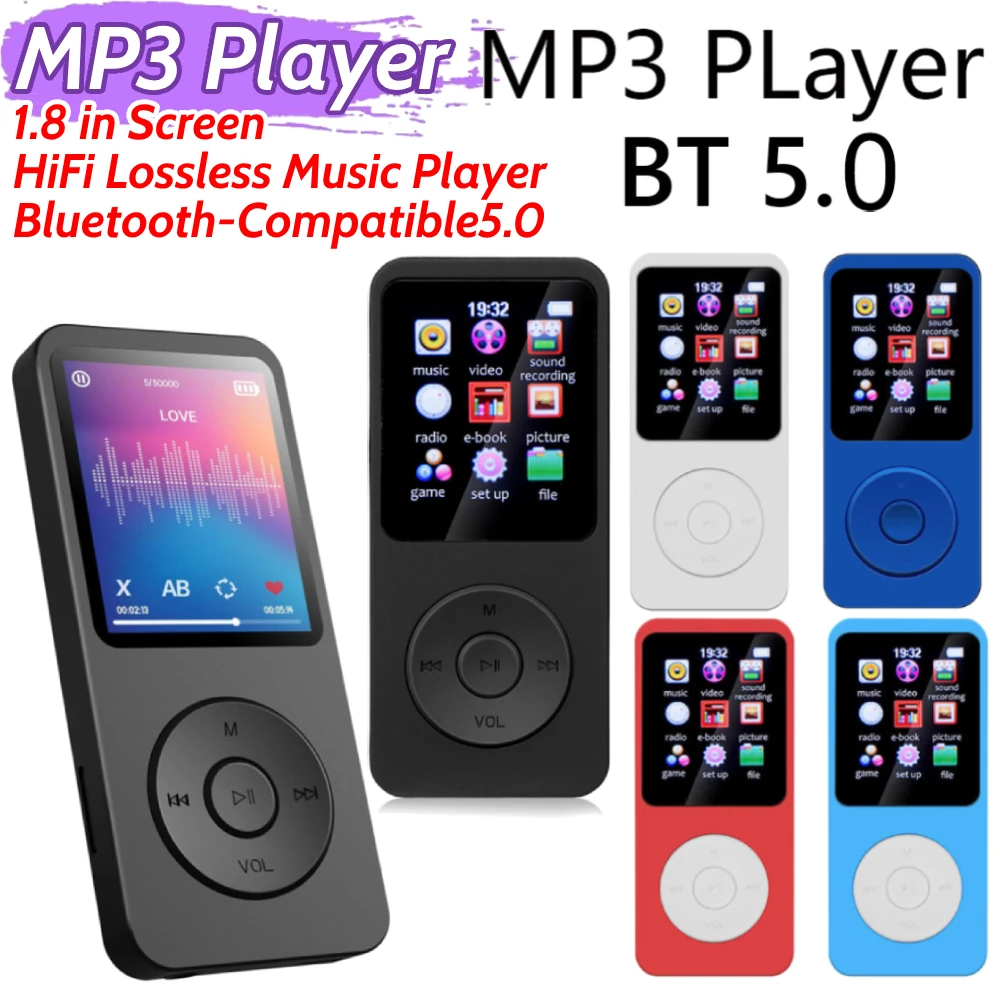 Bluetooth MP3 Player with Speaker and E-Book Support