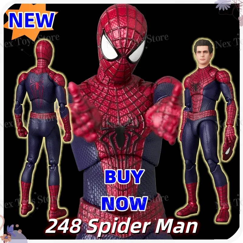 

Оригинальная новая фигурка Mafex 248 The Amazing Spider-Man 2 Эндрю Гарфилд, аниме-фигурка, модель Ko, детские игрушки, подарки на день рождения