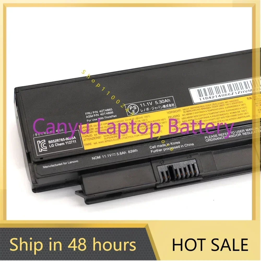 

42T4865 42T4866 2T4872 42T4875 42T4876 0A36281 42T4899 42T4900 42T4942 63WH для Lenovo ThinkPad X220 X220I X220S аккумулятор для ноутбука