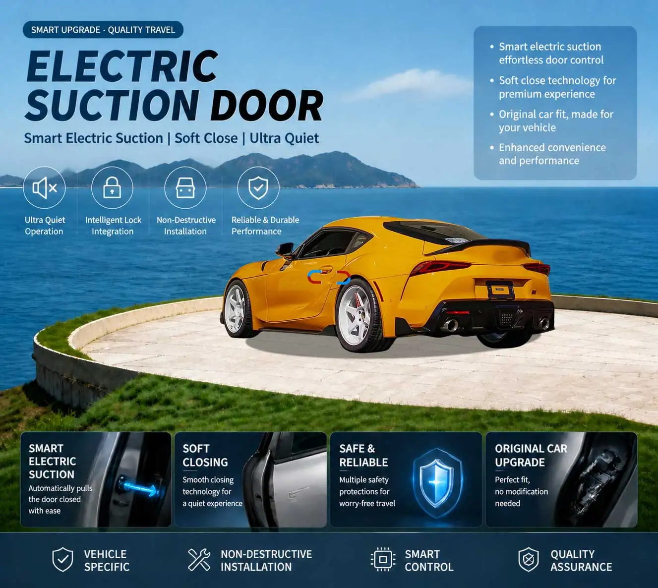 Car Specific Car Modification Auto Suction Soft Close Door Modification Parts & Accessories For Toyota GR Supra J29 DB 2020-2026