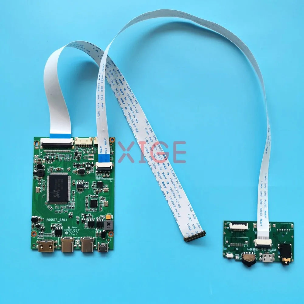 

Kit DIY LCD Driver Controller Board For B125HAN01.0 B125HAN02.0/2.2 1920x1080 Laptop Screen 30 Pin EDP 2 TYPEC HDMI-Mini 12.5"