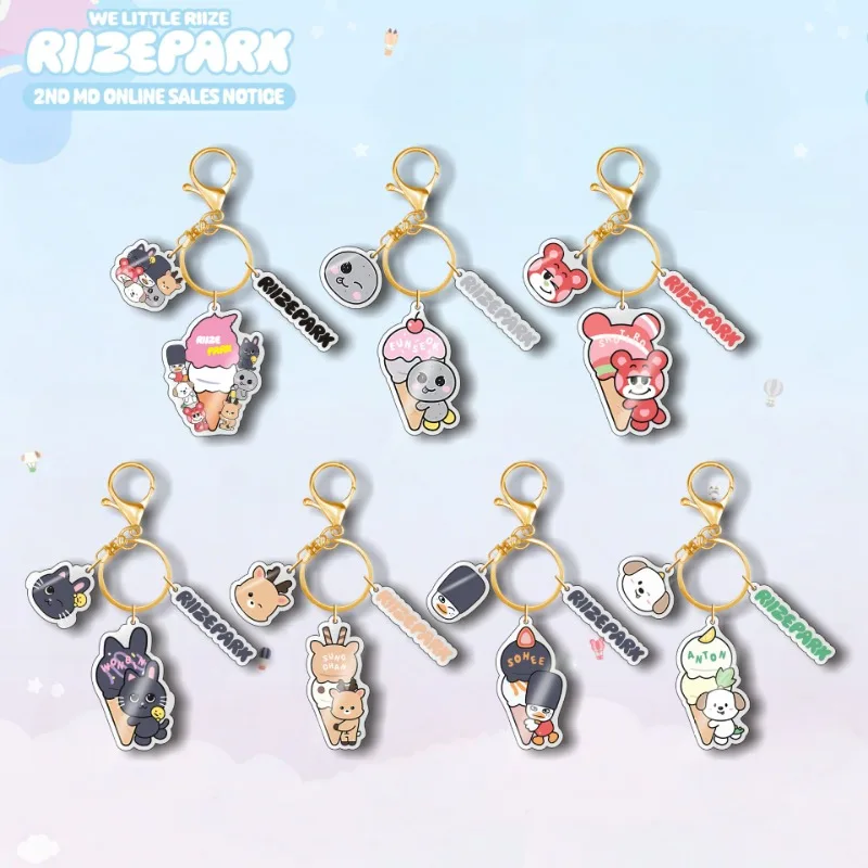 

Kpop RIIZE Acrylic Keychain SHOTARO EUNSEOK SUNGCHAN WONBIN SOHEE ANTON New Animal Plastic Cartoon Three Piece Bag Pendant Gift