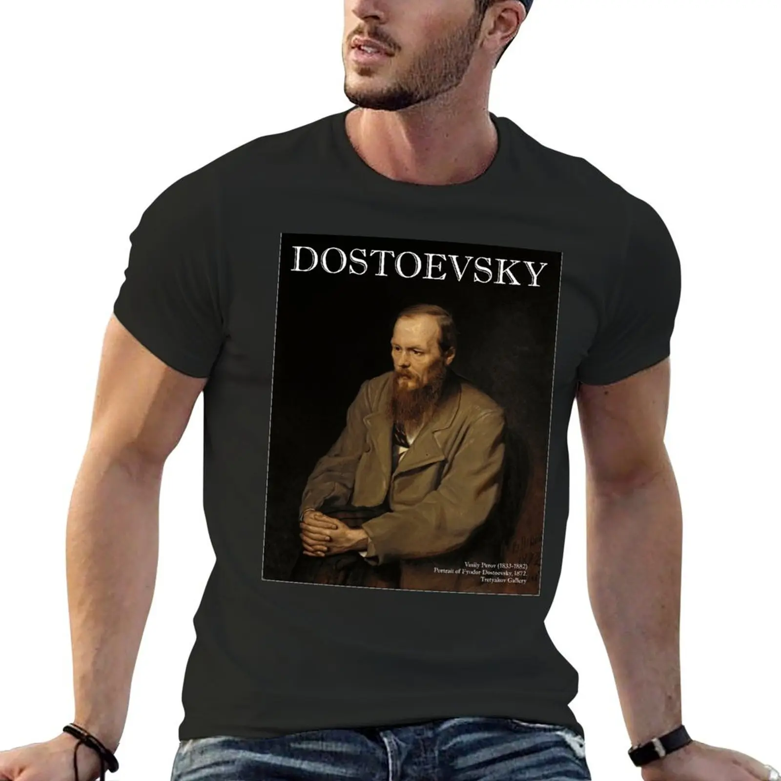 

Portrait of Fyodor Dostoevsky (Vasily Perov) T-Shirt for a boy graphic t shirts anime t shirts mens graphic t-shirts anime