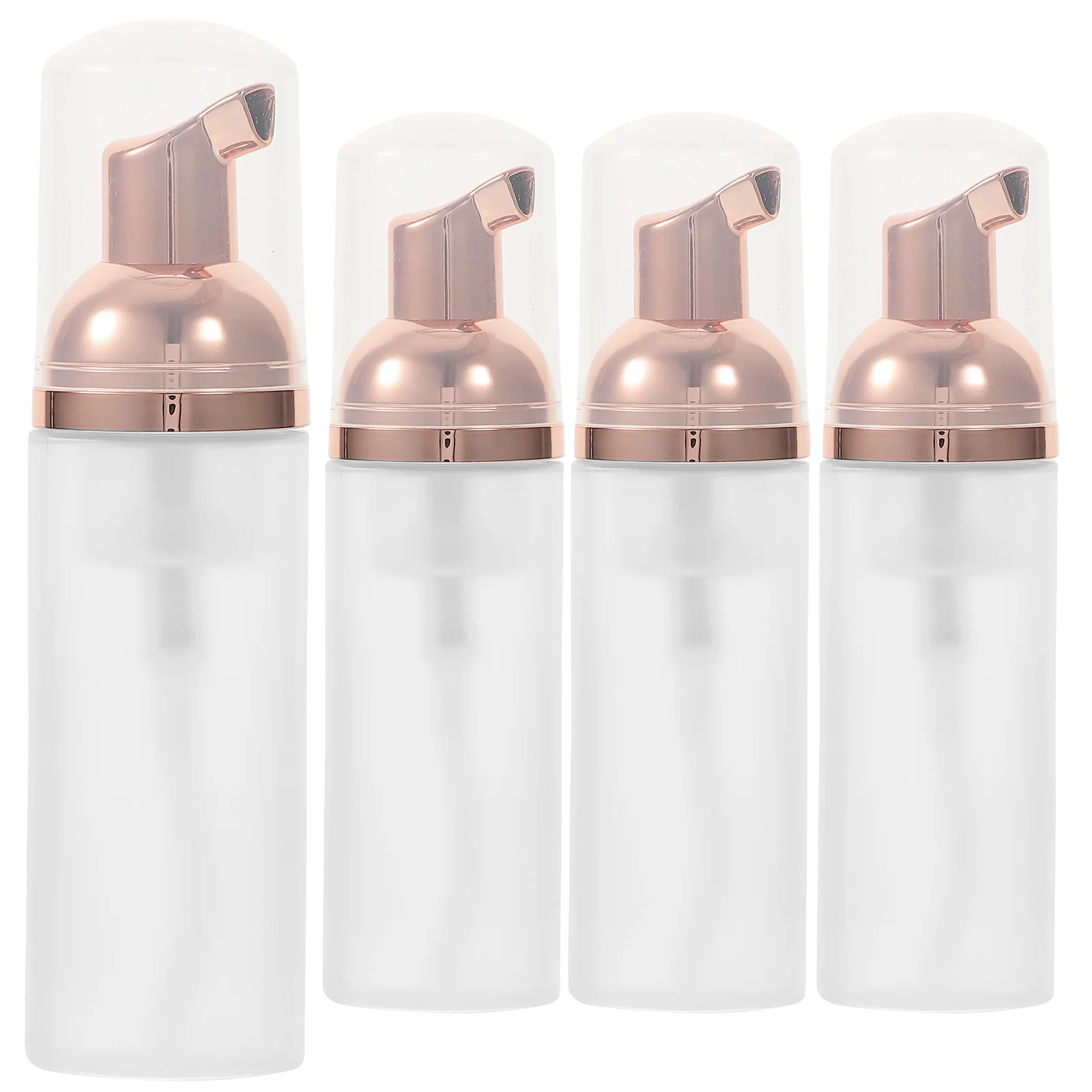 

4 Pcs Bubble Bottle Sub Bottles Pressing Frosted Foaming Small Containers Household Mini Pump