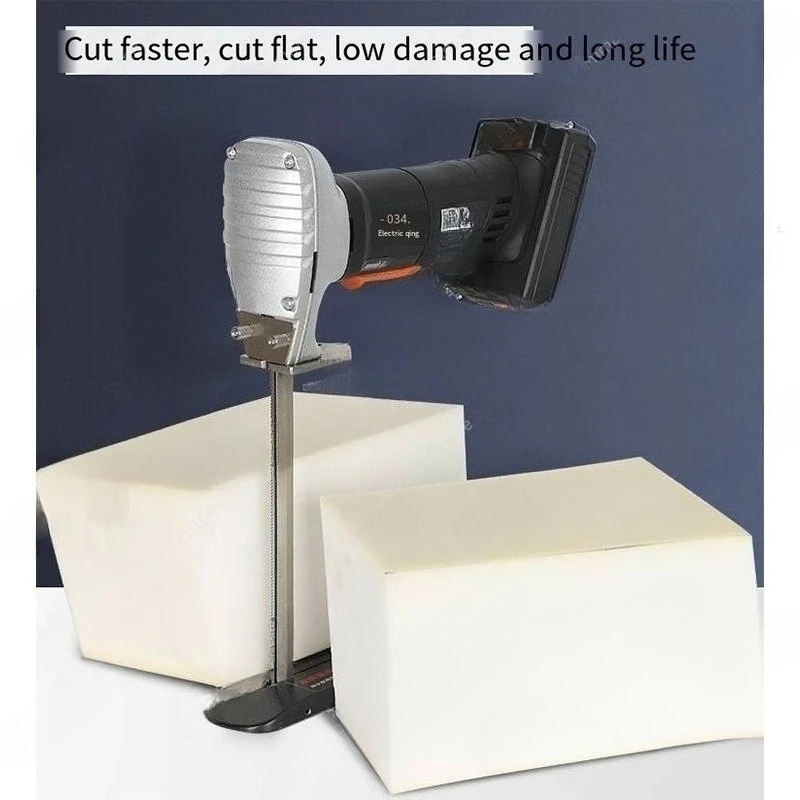 KD-03A Electric Reciprocating Sponge Saw 15/20/30CM with Rail for Rubber Sponge EVA Foam Cutting Machine
