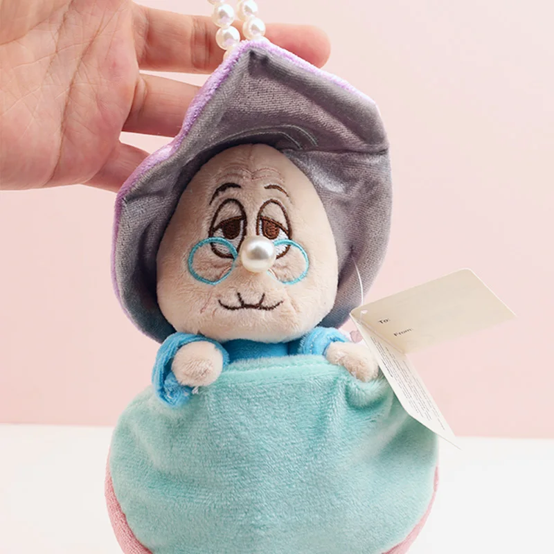Grandma Oyster Soft Keychain For Bags Disney Alice In Wonderland Movie Stuffed Animals Anime Plushies Toys Cute Things Doll New