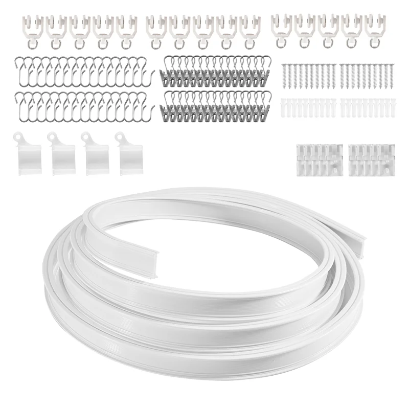 J1UL1N Flexible Bendable Ceiling Curtain Track, Ceiling Mount For Curtain Rail, Room Divider Ceiling Track For Curtains
