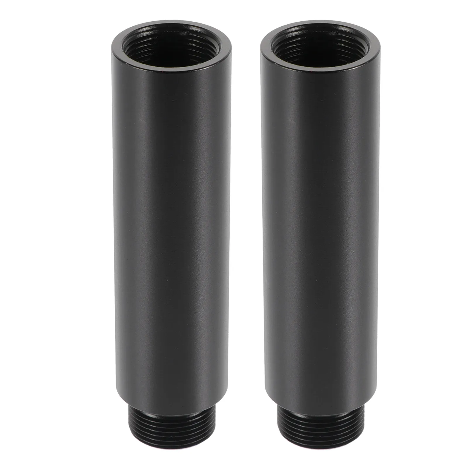 2Pcs Aluminum Alloy Microphone Stand Extension Tube Heavy Duty Adjustable Mic Extension Rod for Suspension Arm Shock Mount