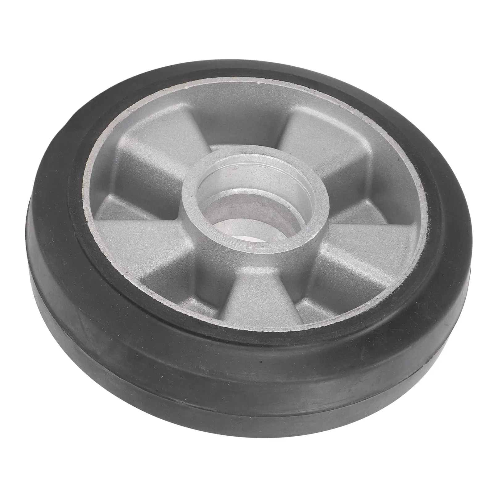 Truck Load Wheel with 6204 Bearing Hole Solid Rubber Replacement Tire for Handcraft Hydraulic Forklift 180x50mm