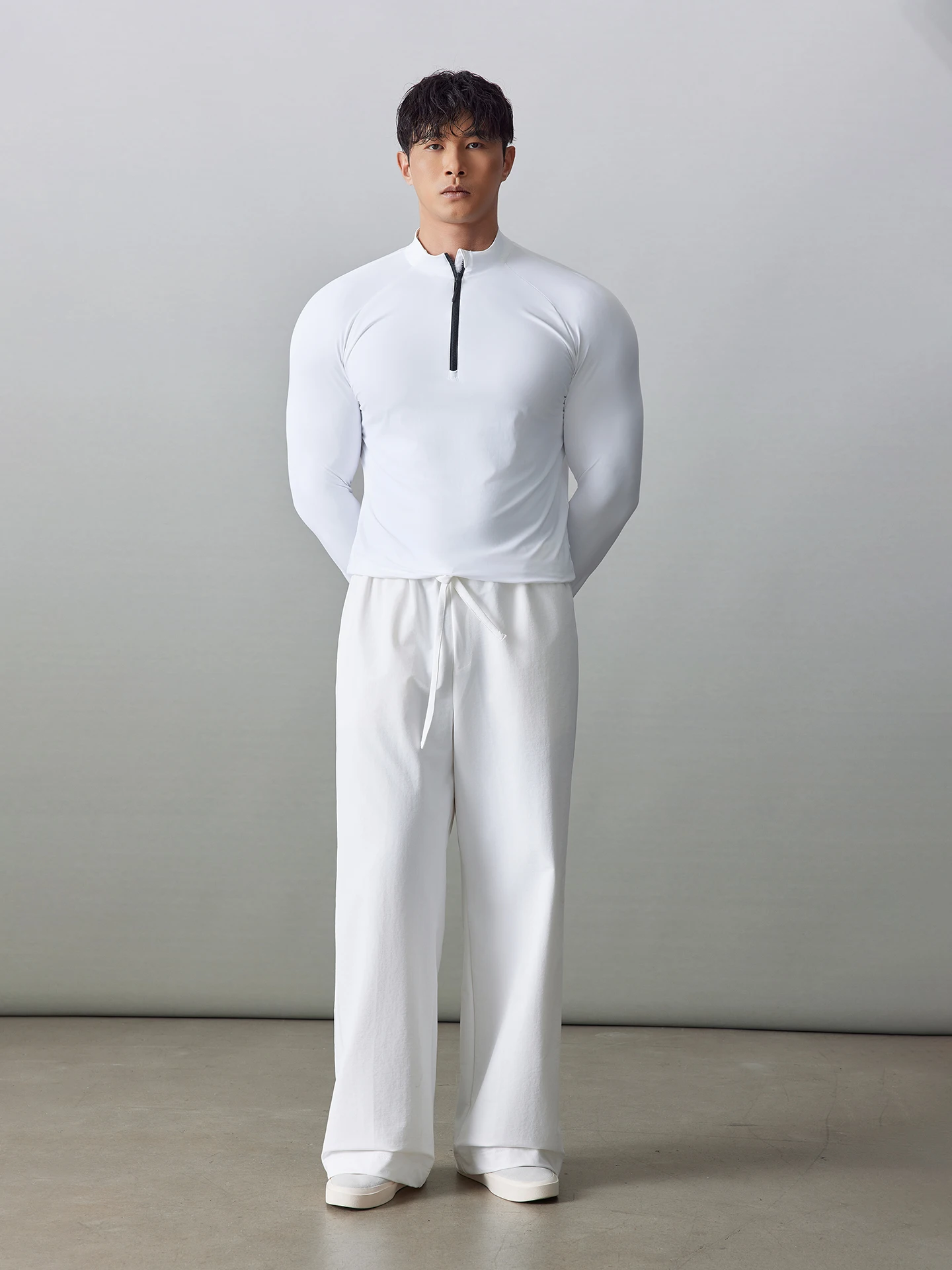 

Fearless Orient Half Zipper Tight Fit Shirt Sweat Wicking Long Sleeve T-Shirt for Commuting And Fitness Activities Youth Size