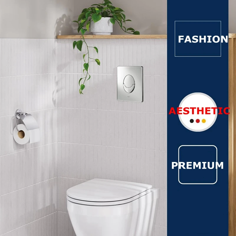 For Grohe SKATE COSMOPOLITAN for Concealed Cistern Panel Skate Air Dual press Pneumatic Toilet Button for Flush Cistern