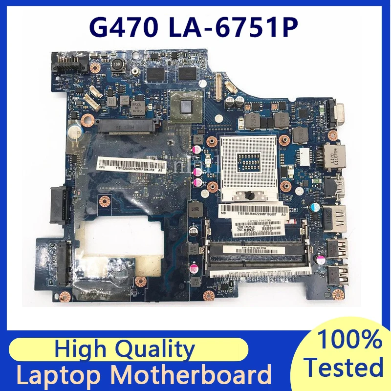 

Mainboard For Lenovo G470 PIWG1 LA-6751P With 216-0774207 Laptop Motherboard 100% Fully Tested Working Well